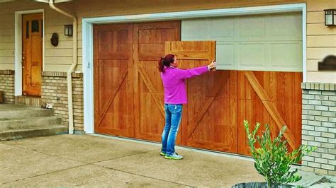 Garage door magnetic panels - Decorative your garage door with 32 panels easily. No fade with good material cover on the product. This kit is for double wide garage doors, 6.125*4” inches. The panels with …